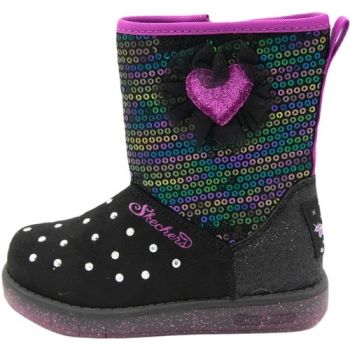 Cizme copii Skechers Twinkle Toes Glitzy Glam 20305NBKMT