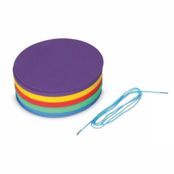 Discuri colorate pentru distantare sociala