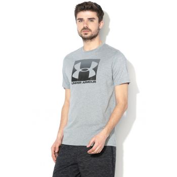 Tricou cu imprimeu logo pentru fitness Boxed