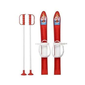 Schiuri din plastic pentru copii Marmat 60 cm rosu