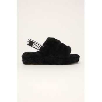 UGG - sandale W Fluff Yeah Slide 1095119-CHARC