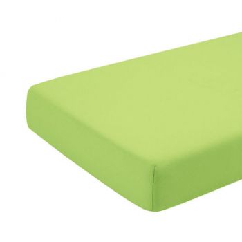 Cearceaf verde KidsDecor cu elastic din bumbac 70x110 cm ieftina