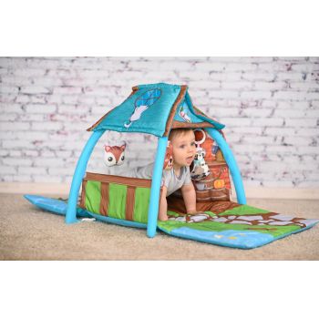 Saltea de activitate tip casuta Little House 113x56x53 cm multicolor ieftin