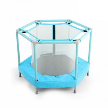 Mini trambulina pentru copii cu plasa interioara Nichiduta Jump Blue de firma originala