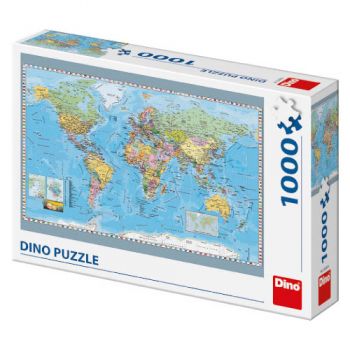 Puzzle Dino Harta Politica a Lumii 1000 Piese