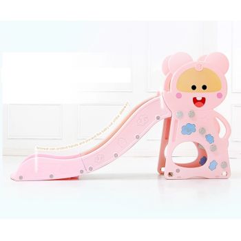 Tobogan Nichiduta Pink Happy Baby 2in1 cu cos de baschet ieftin