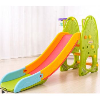 Tobogan Nichiduta Green Play and Slide 2in1 cu cos de baschet