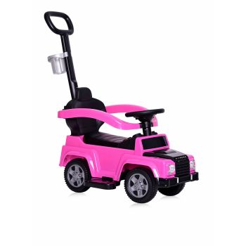 Masinuta de teren X-Treme cu maner parental pink la reducere