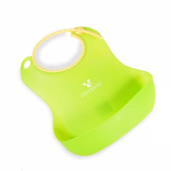 Baveta din silicon Cangaroo Baby Bib Am green