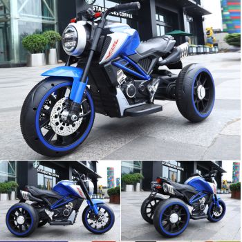 Motocicleta electrica cu scaun din piele Nichiduta Steel Blue de firma originala