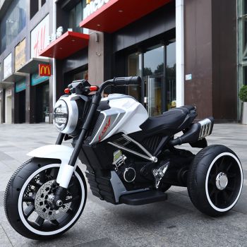 Motocicleta electrica cu scaun din piele Nichiduta Steel White ieftina