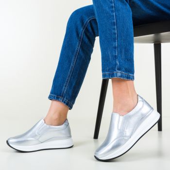 Pantofi Casual Gemma Argintii Pantofi Casual Gemma Argintii