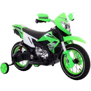 Motocicleta electrica cu roti gonflabile Nichiduta Super Moto Green