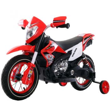 Motocicleta electrica cu roti gonflabile Nichiduta Super Moto Red de firma originala