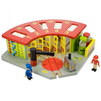 Depou BigJigs Toys din Lemn Depou BigJigs Toys din Lemn