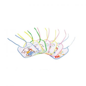Baveta cu snur, bumbacpvc  7set Sunny Baby