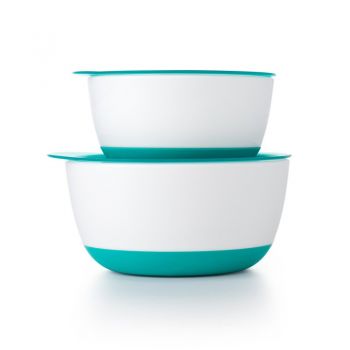 Set 2 boluri alimentare cu capac teal 200360 ml