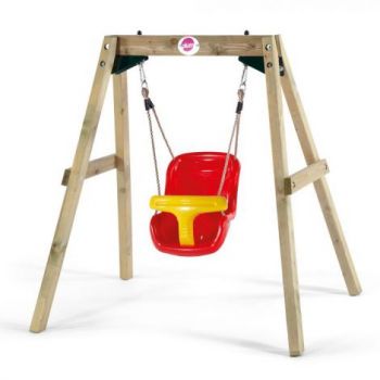 Leagan bebelusi din lemn Baby Swing Plum