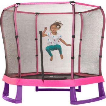 Set trambulina copii cu plasa de protectie Junior Pink  Purple 7FT PLUM