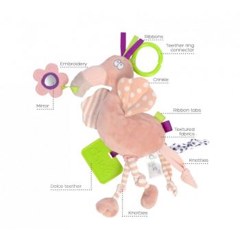 Flamingo jucarie interactiva cu activitati Dolce