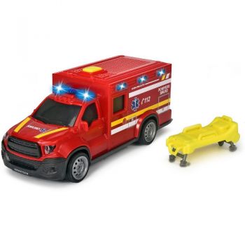 Masina Ambulanta Dickie Toys City Ambulance SMURD cu Accesorii