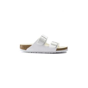 Birkenstock papuci Arizona femei, culoarea alb, 1019046