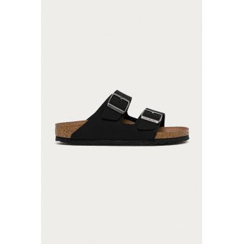 Birkenstock papuci Arizona Black femei, culoarea negru, 1019057