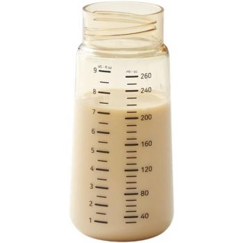 Biberon anticolici premium cu tetina M galben 260 ml