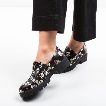 Pantofi Casual Skelet Negri Pantofi Casual Skelet Negri