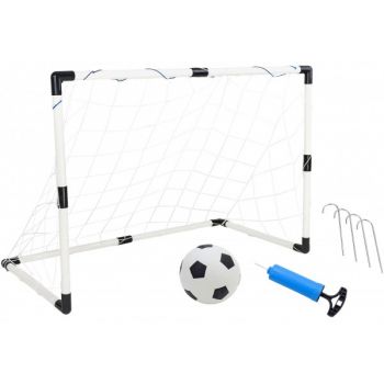 Poarta de fotbal pentru copii Globo WToy cu minge si pompa incluse