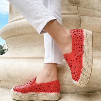 Espadrile Aroq Rosii