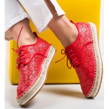Pantofi Casual Cromos Rosii Pantofi Casual Cromos Rosii
