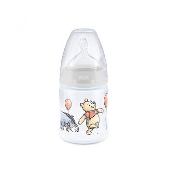 Biberon Nuk First Choice 150 ml tetina silicon Disney Eeyore gri 0-6 luni ieftin