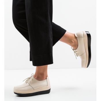 Pantofi Casual Creamt Bej