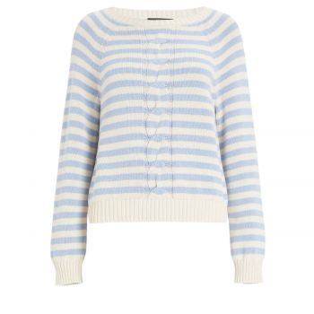 Cotton yarn sweater L