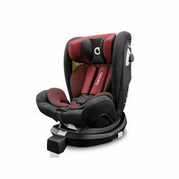 Scaun auto cu isofix Braam Burgundy cu protectie laterala si rotire 360 grade 0-36 kg rosu Lionelo la reducere