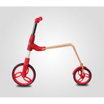 Bicicleta fara pedaletrotineta Sun Baby 006 EVO 360 Red la reducere