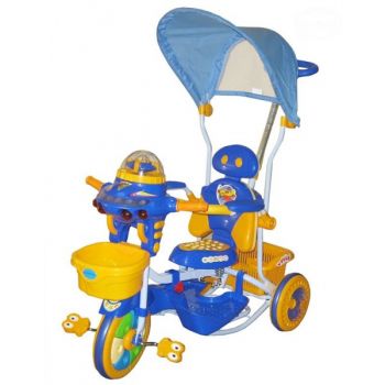 Tricicleta EuroBaby 2890AC - Albastru de firma originala