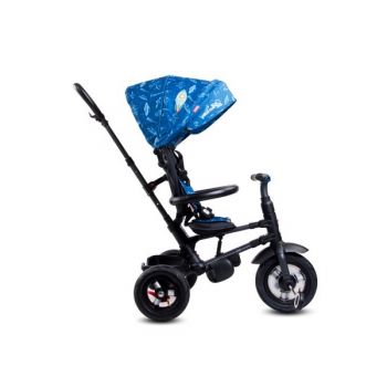 Tricicleta pliabila cu roti gonflabile Sun Baby 014 Qplay Rito Blue Ufo ieftina