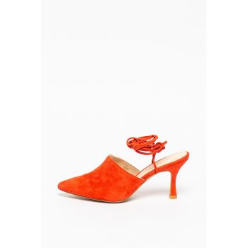 Pantofi din piele intoarsa cu snururi Giada Pantofi din piele intoarsa cu snururi Giada