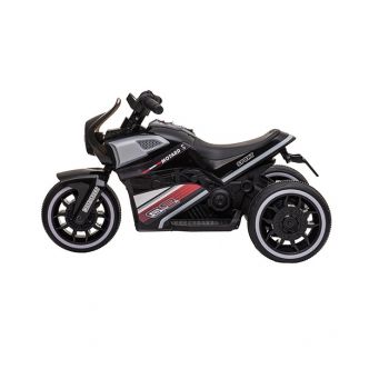 Motocicleta electrica cu scaun din piele si roti EVA Nichiduta Moto Black la reducere