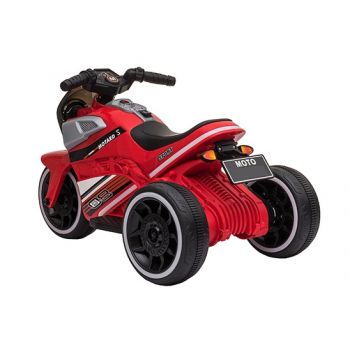 Motocicleta electrica cu scaun din piele si roti EVA Nichiduta Moto Red la reducere