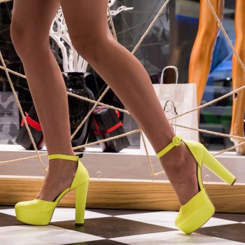 Pantofi Krista Verzi Neon de firma originali