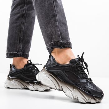 Pantofi Sport Mshot Negri Pantofi Sport Mshot Negri