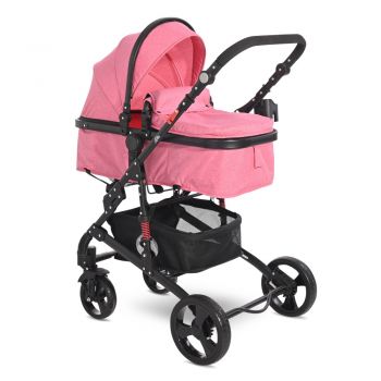 Carucior 3 in 1 Alba Classic cos auto inclus Candy pink de firma original