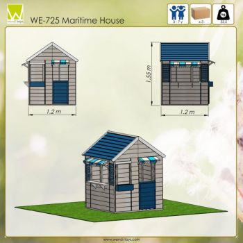 Casuta de gradina Maritime House M17 Wendi Toys de firma originala