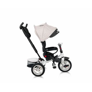 Tricicleta multifunctionala 4 in 1 Speedy Air scaun rotativ IvoryBlack