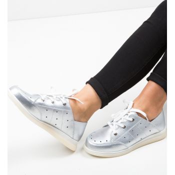 Pantofi Casual Bessie Argintii Pantofi Casual Bessie Argintii
