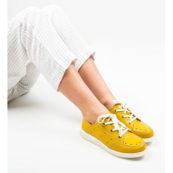Pantofi Casual Bessie Galbeni