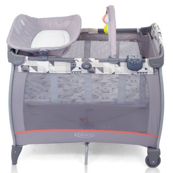 Patut Graco Contour Electra Patchwork Grey de firma original